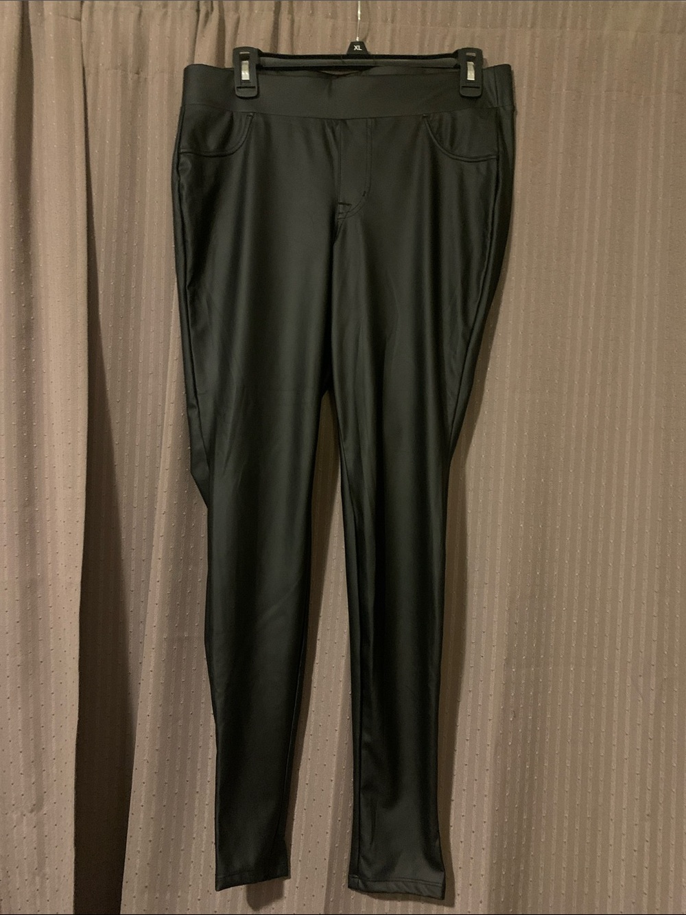 Torrid Black Faux Leather Leggings Size 0